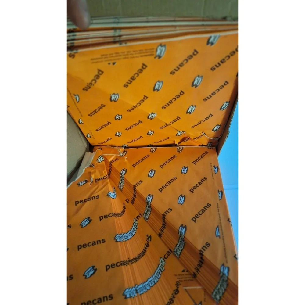 BULK PECANS LOGO TISSUE PAPER 1000 SHEETS RETAIL FOOD PACKAGING WRAP